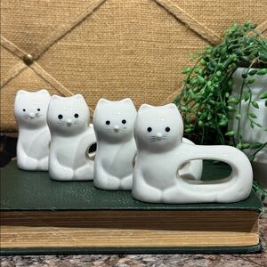 Stafford cat napkin rings